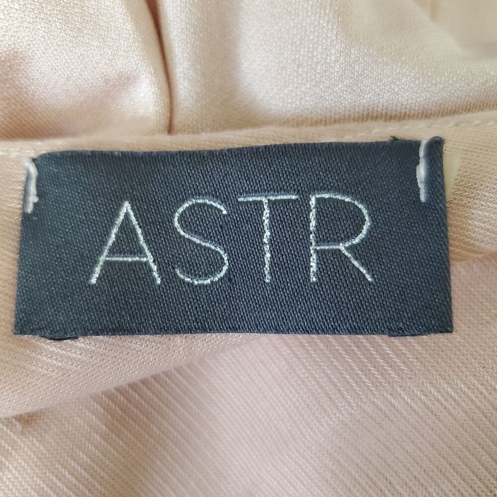 ASTR Dress Womens Size Large Blushed Pink Sleeveless Asymmetrical Hem Stretchy - Picture 8 of 8